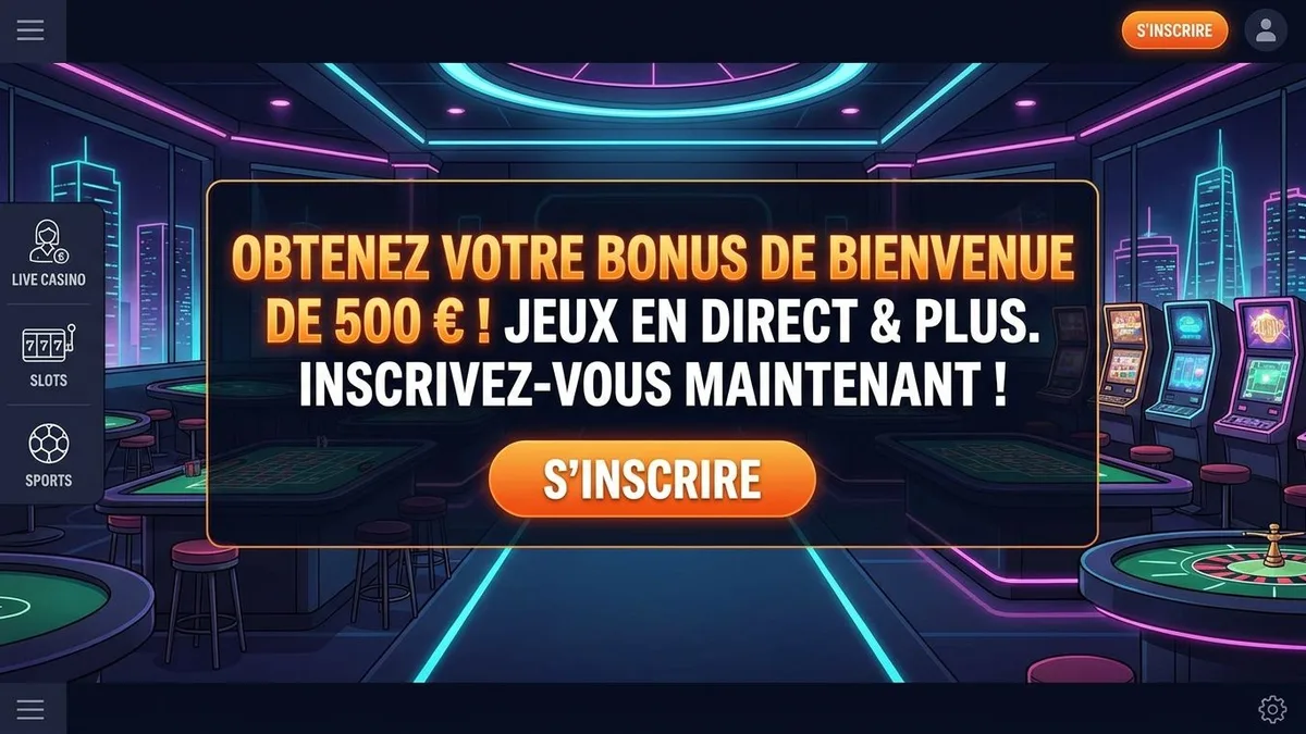 Inscription avec bonus